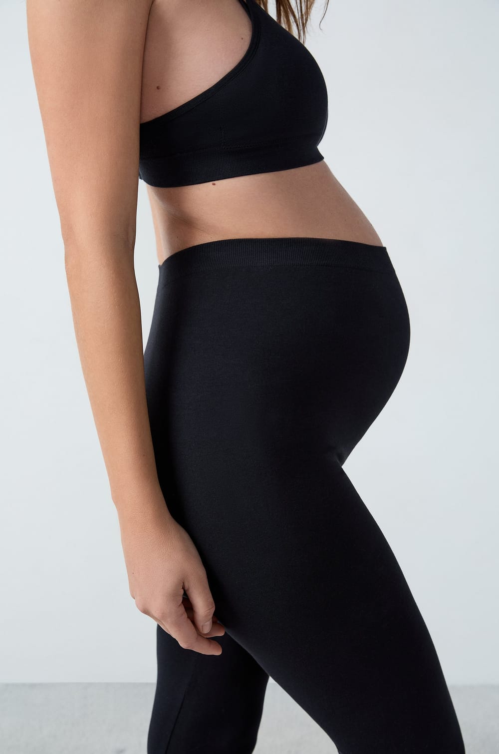 Legging taille haute de maternité;${refinementColor}
