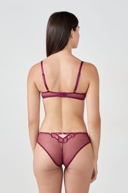 Bra No.4 - The lightly lined in floral embroidery;${refinementColor}