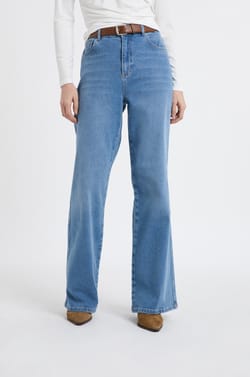 Straight cotton jeans;${refinementColor}