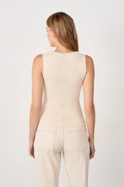 Knitted Tank Top Sweater;${refinementColor}
