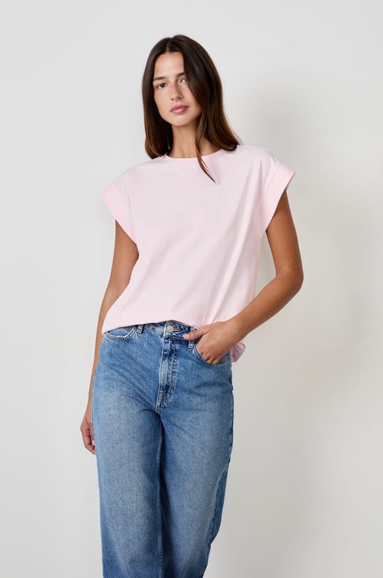 T-shirt col rond 100% coton;${refinementColor}