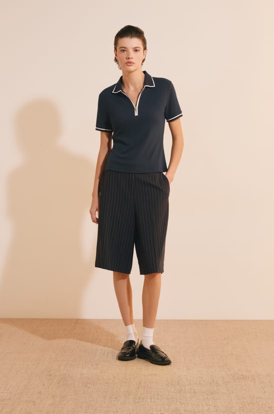 T-shirt col polo;${refinementColor}
