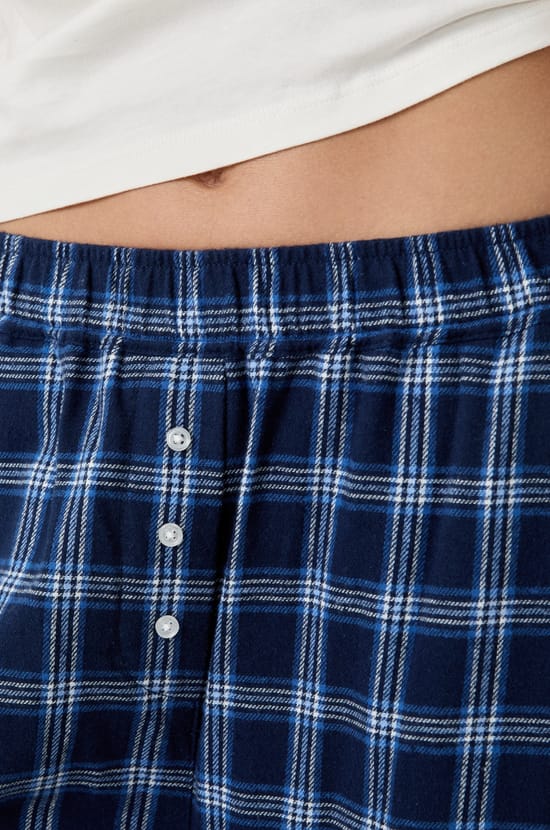 Pantalon de pyjama à carreaux;${refinementColor}