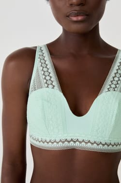 Sujetador  foulard de encaje;${refinementColor}