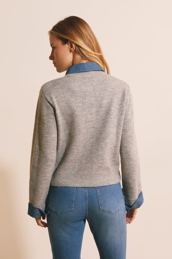 Pull col polo contrast&eacute;;${refinementColor}