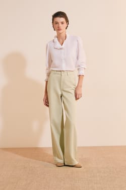 Chemise en coton avec broderie anglaise;${refinementColor}