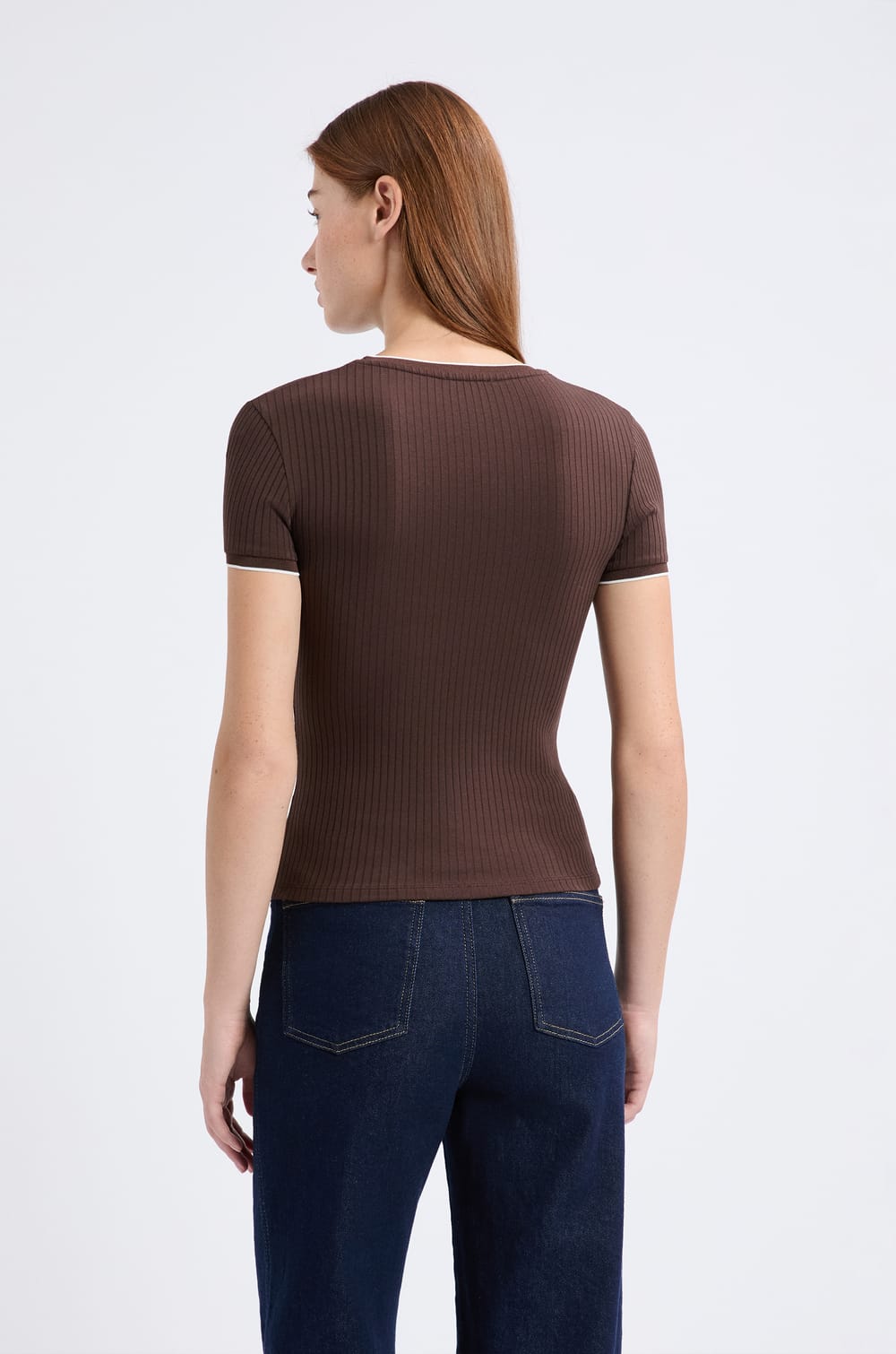 T-shirt manches courtes en coton;${refinementColor}