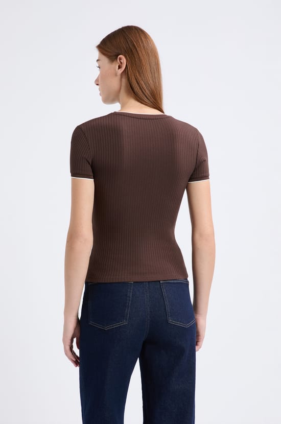 T-shirt manches courtes en coton;${refinementColor}