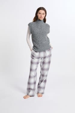 Pull sans manches col montant;${refinementColor}