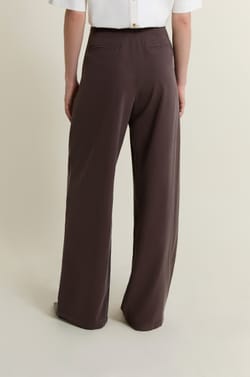 Pantalon large &agrave; pinces;${refinementColor}