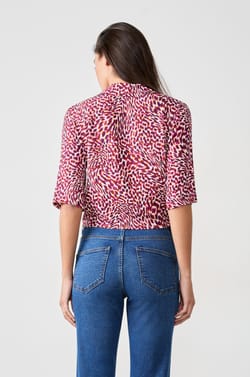 Tie-Front Blouse;${refinementColor}