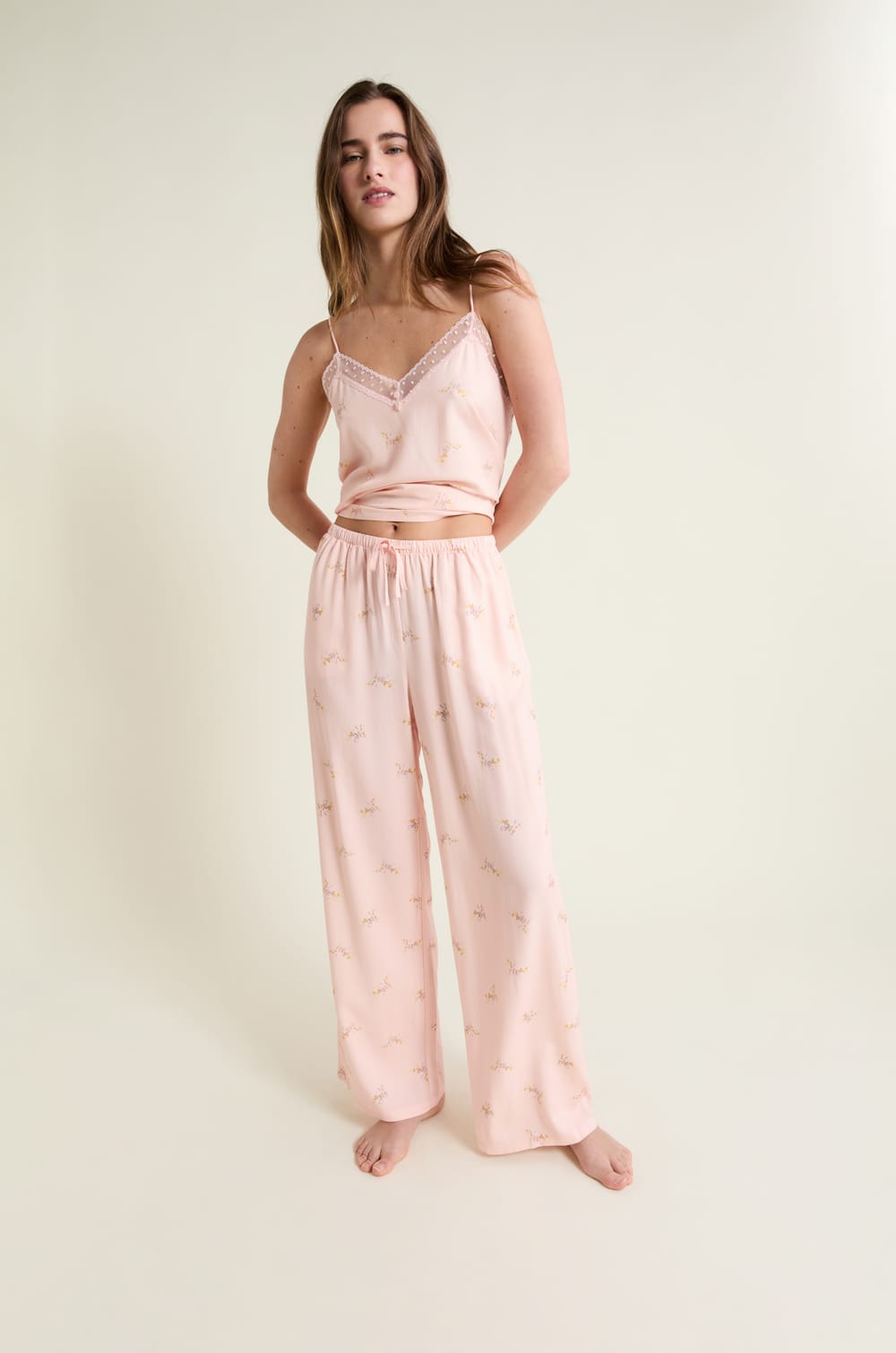 Pantalon de pyjama &agrave; motifs;${refinementColor}