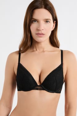 Bra N.2 - The Plunge Push-up in Lace;${refinementColor}