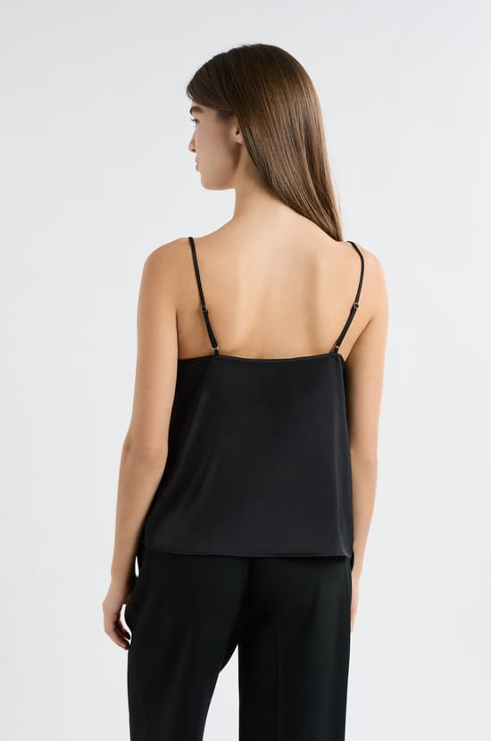 Satin Camisole with Thin Straps;${refinementColor}