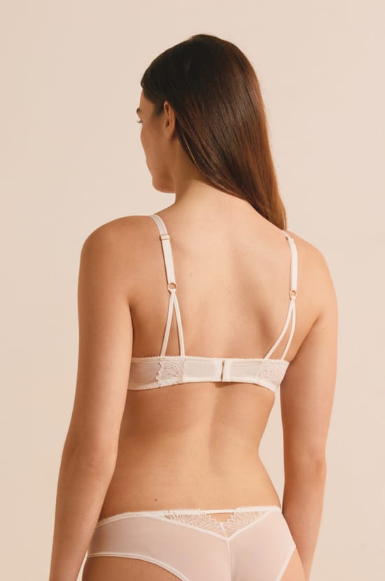 Soutien-gorge N.4 - Le coques fines en broderie florale;${refinementColor}
