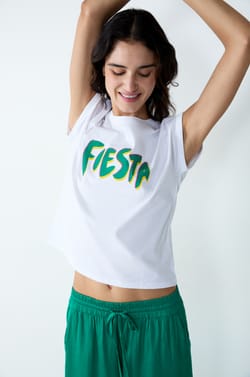 Camiseta de manga corta de algodón "Fiesta";${refinementColor}
