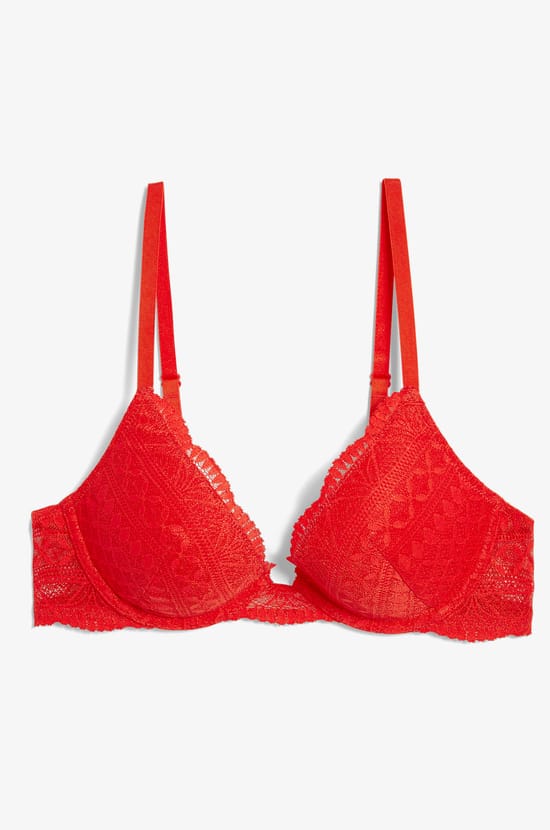 Bra No. 2 - Plunge Push-Up Bra;${refinementColor}