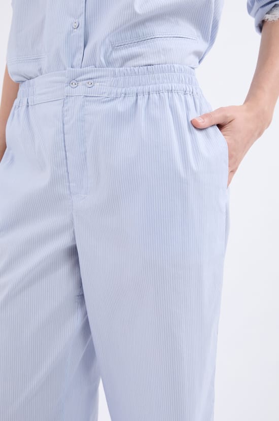 Pantalon de pyjama à rayures;${refinementColor}