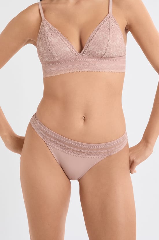 Lace and Microfibre Briefs;${refinementColor}