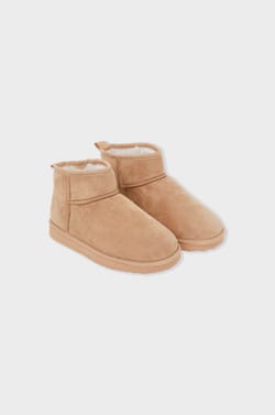 Lined Ankle Boot Slippers;${refinementColor}