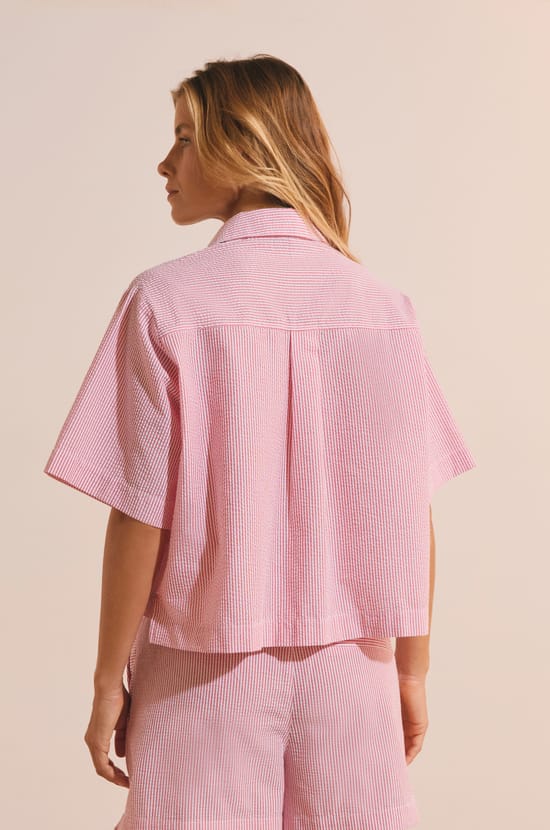 Pyjama Shirt with Cotton;${refinementColor}