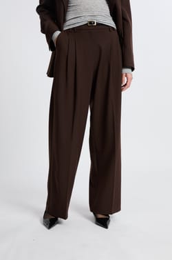 Pantalon large en twill;${refinementColor}