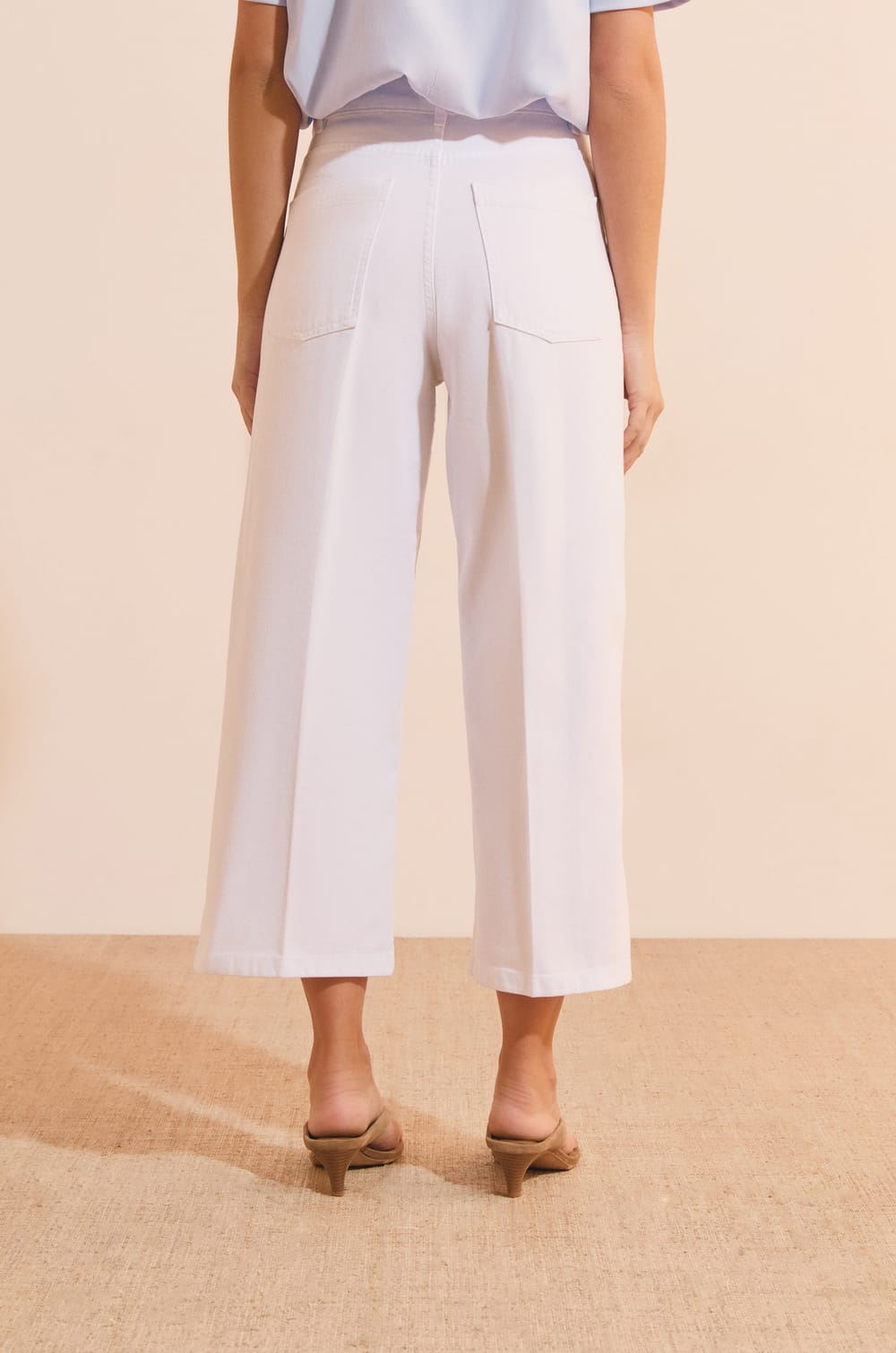 Pantalon &agrave; taille ajust&eacute;e;${refinementColor}