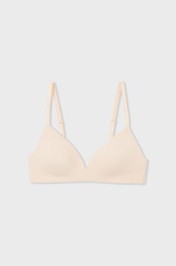 Lightly Lined Wireless Bra in Microfiber;${refinementColor}