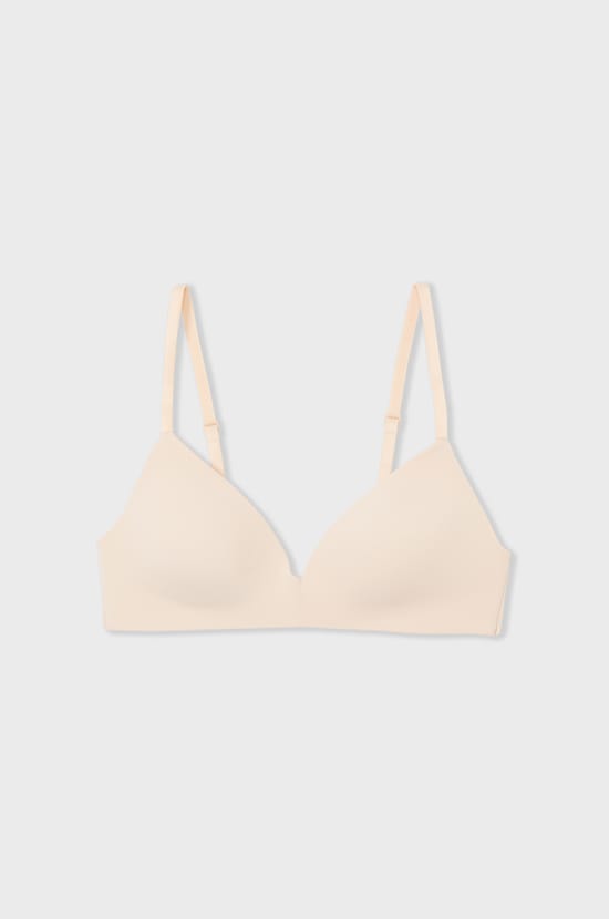 Lightly Lined Wireless Bra in Microfiber;${refinementColor}