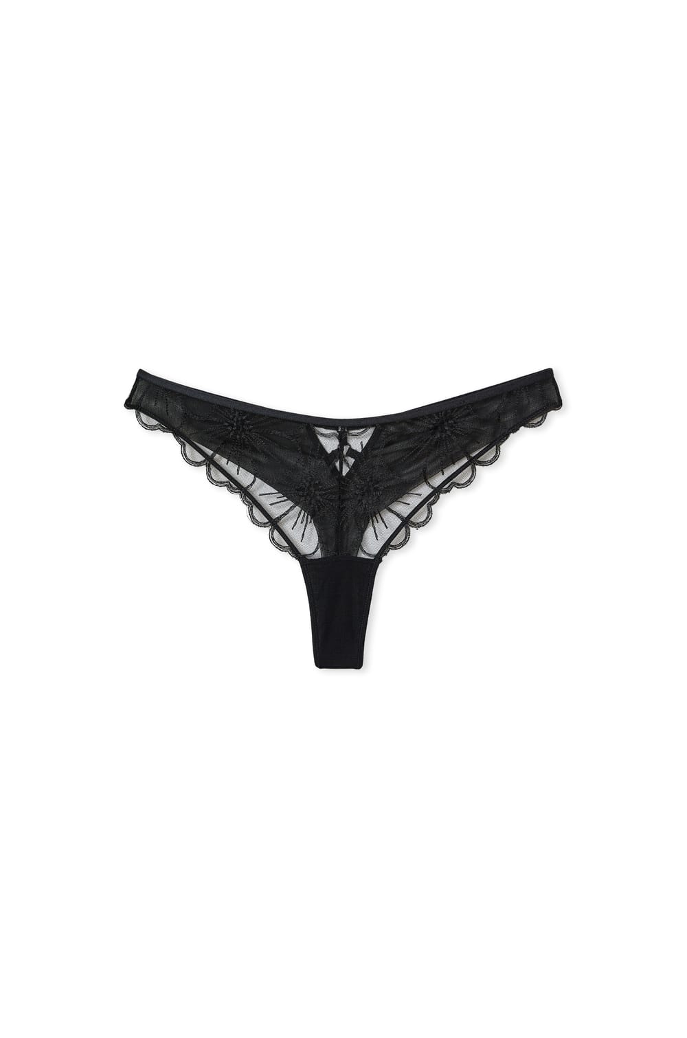 Tanga avec broderie;${refinementColor}