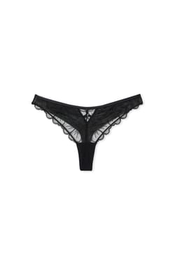 Tanga avec broderie;${refinementColor}