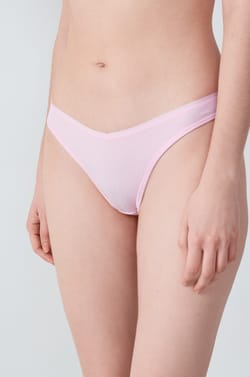 Lot de 3 tangas en coton;${refinementColor}