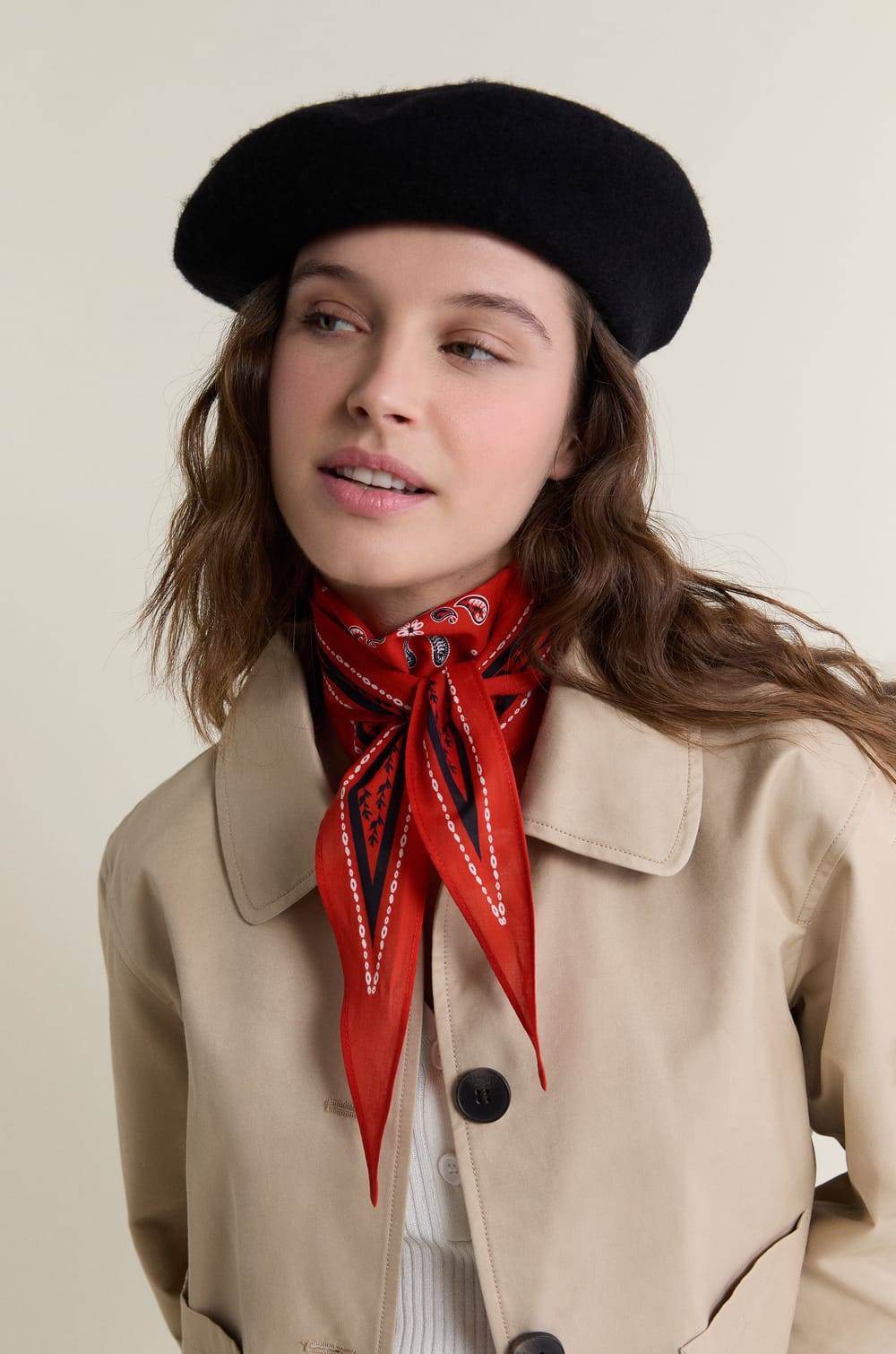 Lot de foulards en coton &agrave; motifs;${refinementColor}