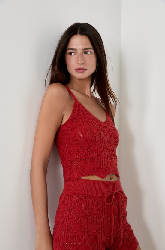 Top en maille;${refinementColor}