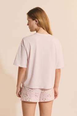 T-shirt avec un motif fleur;${refinementColor}