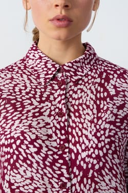 Printed long-sleeved shirt;${refinementColor}