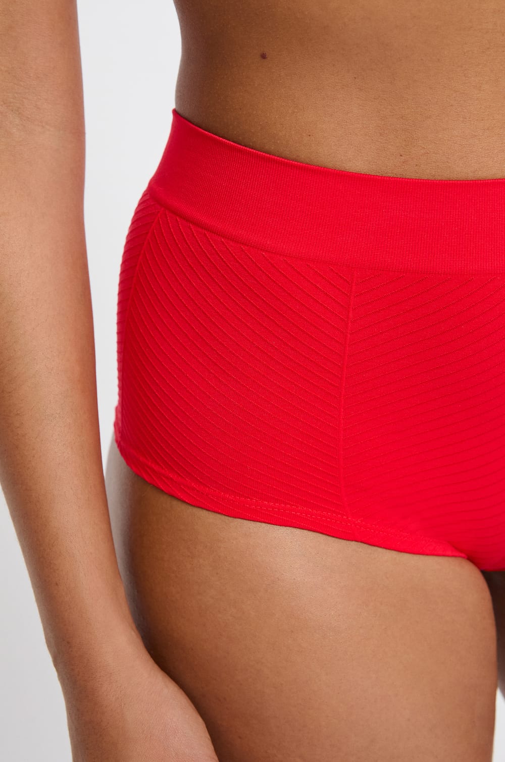 Shorty tanga taille haute;${refinementColor}