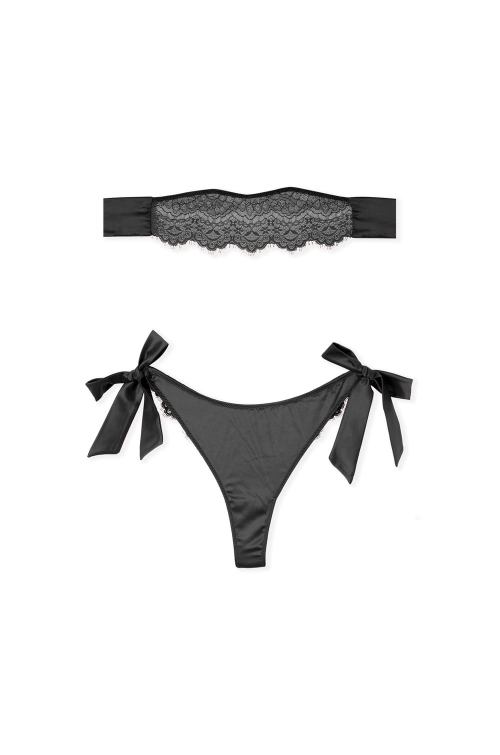 Tanga y m&aacute;scara de encaje con lazada;${refinementColor}