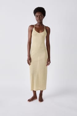 Lange iriserende strandjurk;${refinementColor}