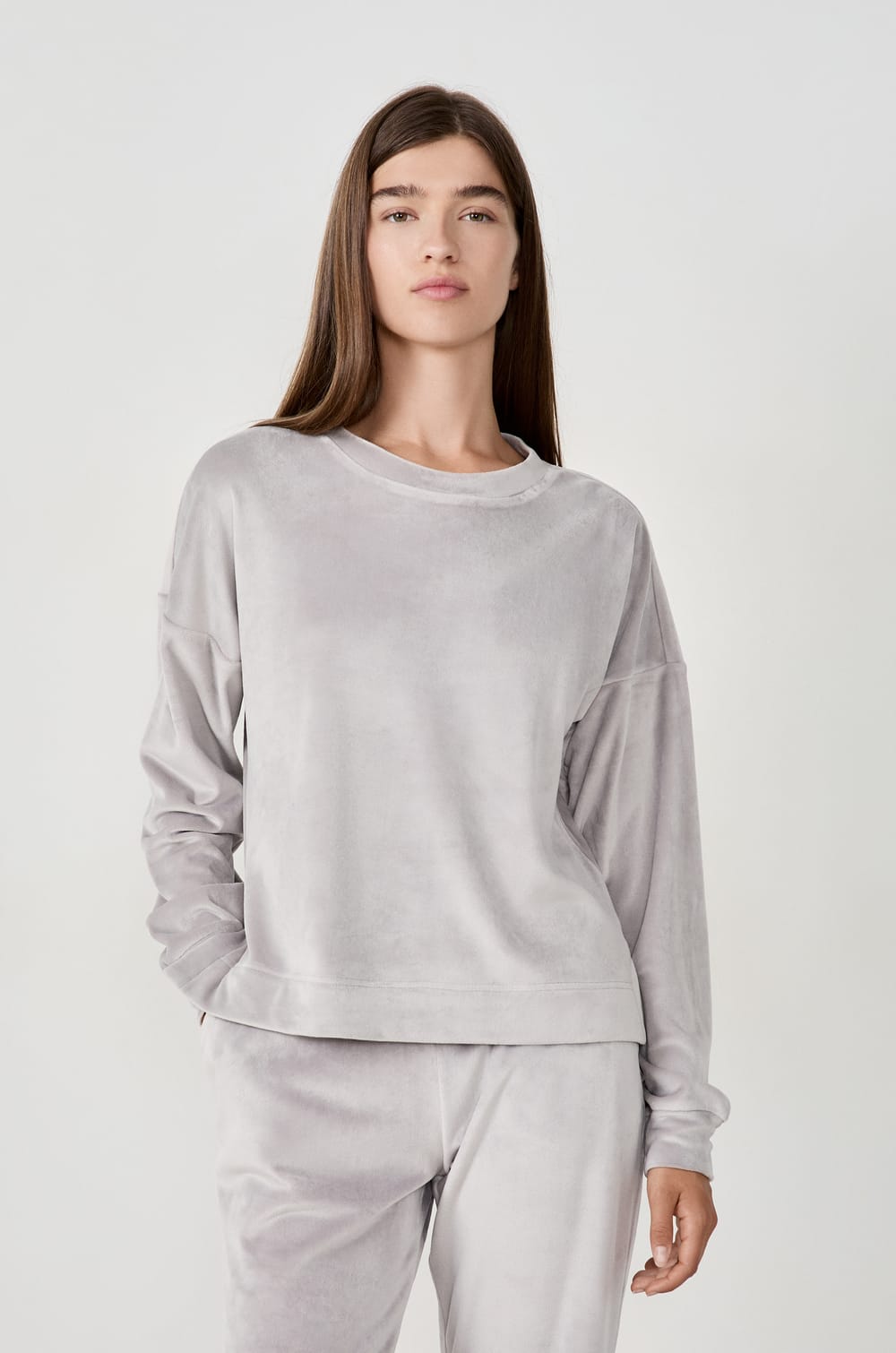 NOT US - Sweat de pyjama en velours;${refinementColor}