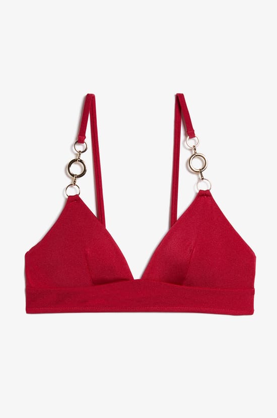 Triangle détails bijoux haut de maillot;${refinementColor}
