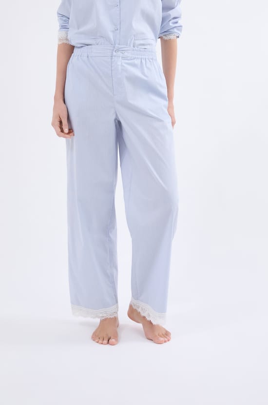 Pantalon de pyjama à rayures;${refinementColor}