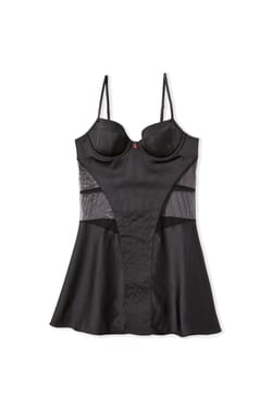 Robe satin&eacute;e avec charm;${refinementColor}