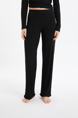 Ribbed Pajama Bottoms;${refinementColor}