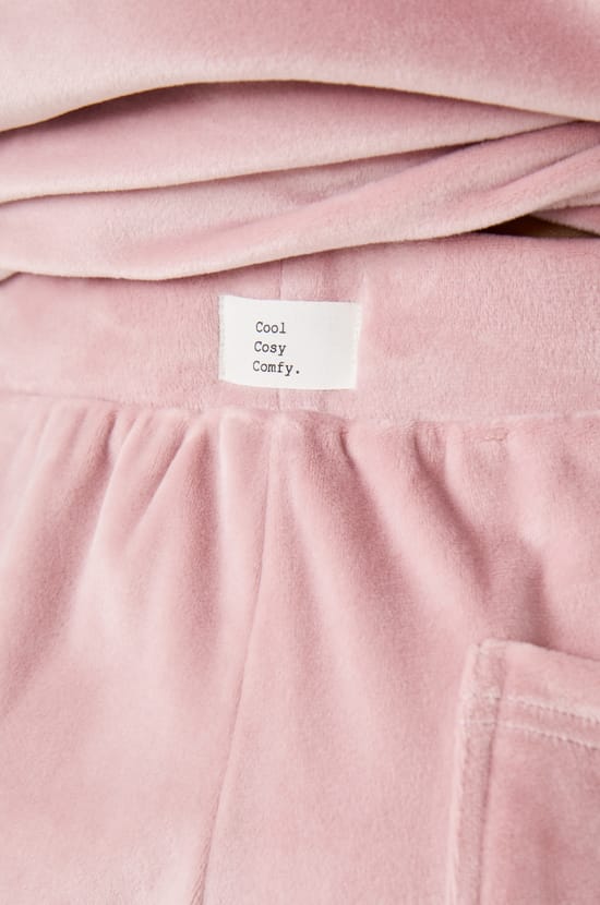 Pantalon de pyjama effet velours;${refinementColor}