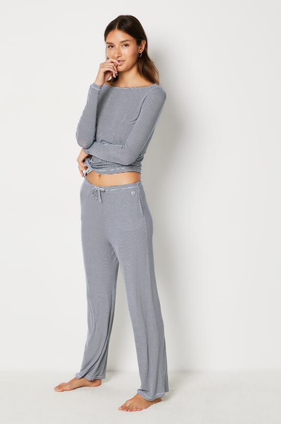 Striped Pyjama Trousers;${refinementColor}
