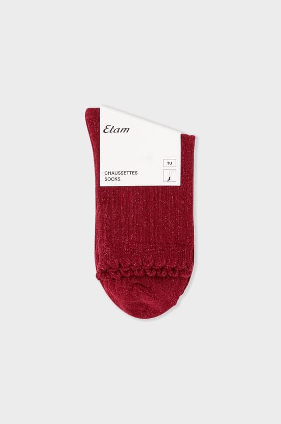 Chaussettes iris&eacute;es avec coton;${refinementColor}