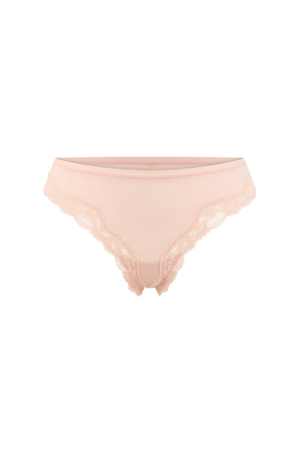 Tanga de microfibra y encaje;${refinementColor}