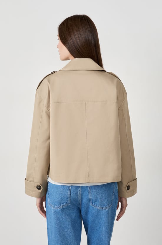 Short Trench Coat;${refinementColor}