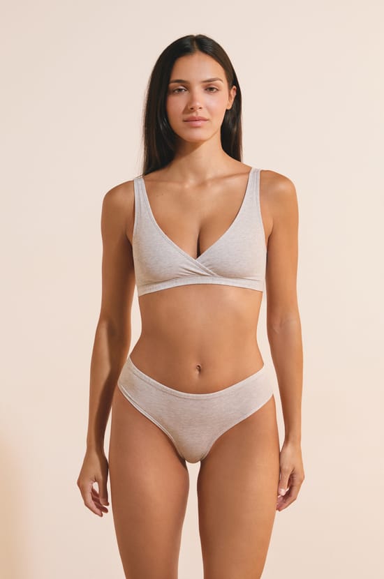 Soutien-gorge brassi&egrave;re r&eacute;versible en coton biologique extensible;${refinementColor}